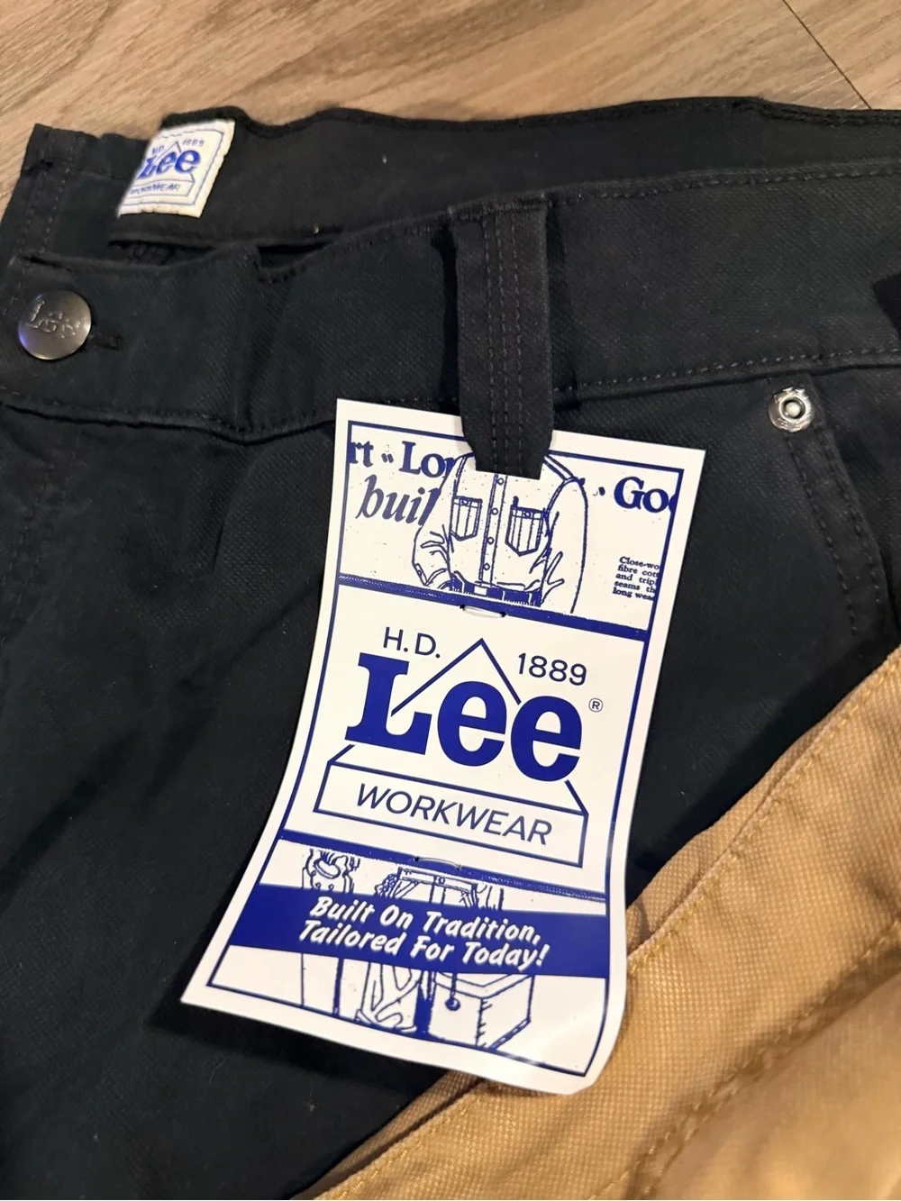 Lee Workwear Carpenter Utility Pants 42x32 Lot of 3 NWT Black Gray Khaki